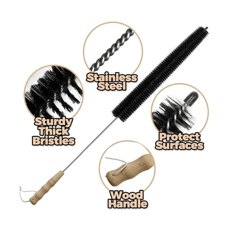 Dryer Vent Cleaner Kit - Flexible Vent Trap Cleaning Brush
