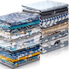 30 Floral Fabric Bundle Squares for Crafts Scrapbook DIY