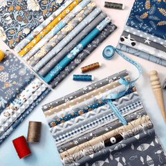 30 Floral Fabric Bundle Squares for Crafts Scrapbook DIY