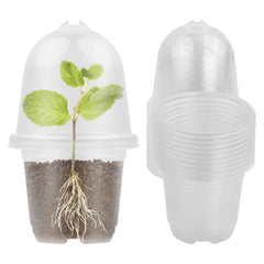 20 Plastic Plant Pots Set for Propagation and Growing