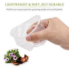 20 Plastic Plant Pots Set for Propagation and Growing