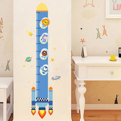 Giraffe & Monkey Height Measurement Wall Stickers for Kid's Rooms