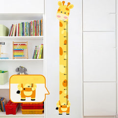 Giraffe & Monkey Height Measurement Wall Stickers for Kid's Rooms