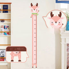 Giraffe & Monkey Height Measurement Wall Stickers for Kid's Rooms