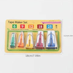 4pcs 5pcs Sewing Accessory Set 5 Size Patchwork Tape Maker