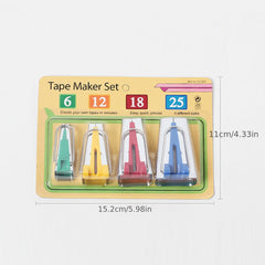 4pcs 5pcs Sewing Accessory Set 5 Size Patchwork Tape Maker