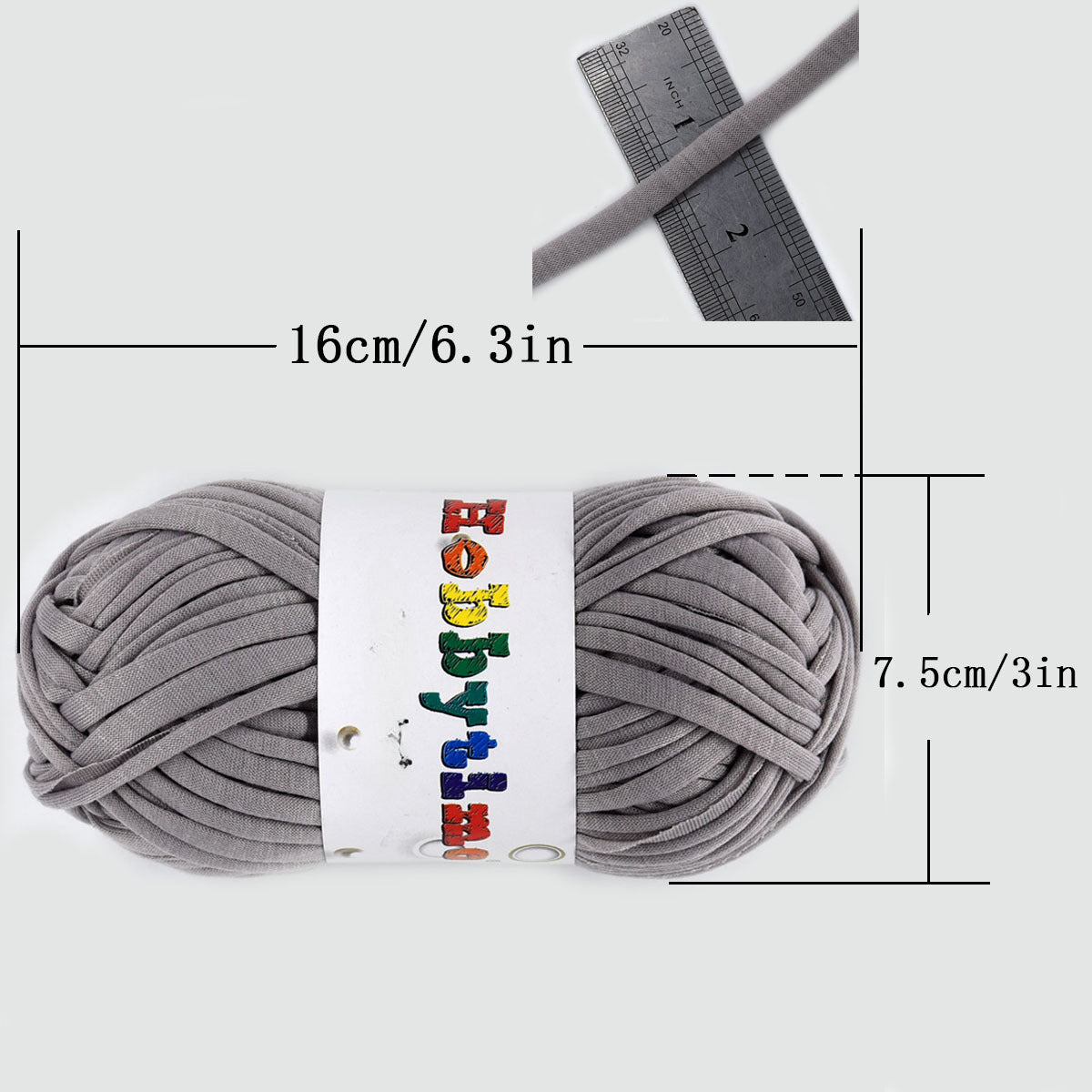 Polyester Crochet Knitting Tape Cloth Strip Yarn for Hand Knitting Cushion
