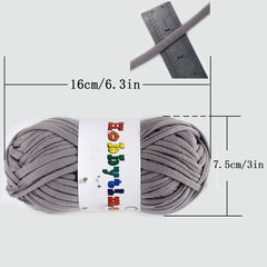 Polyester Crochet Knitting Tape Cloth Strip Yarn for Hand Knitting Cushion