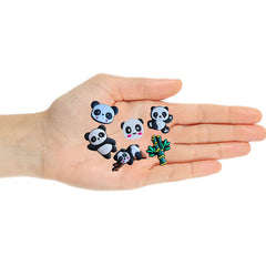 20pcs Panda Cartoon Shoe Charms for Children Boys Girls