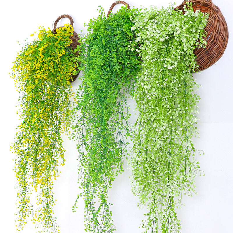 Golden Willow Decoration for Living Room Wall Indoor Green Plant