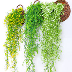Golden Willow Decoration for Living Room Wall Indoor Green Plant