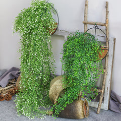Golden Willow Decoration for Living Room Wall Indoor Green Plant