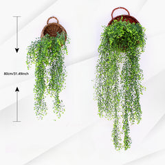 Golden Willow Decoration for Living Room Wall Indoor Green Plant