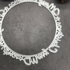 Christmas Letter Garland Metal Cutting Die for Scrapbook and Card Making