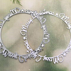 Christmas Letter Garland Metal Cutting Die for Scrapbook and Card Making
