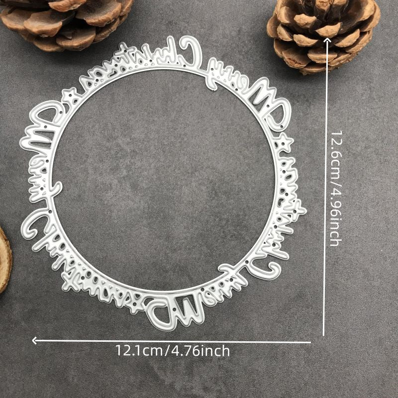 Christmas Letter Garland Metal Cutting Die for Scrapbook and Card Making