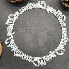 Christmas Letter Garland Metal Cutting Die for Scrapbook and Card Making