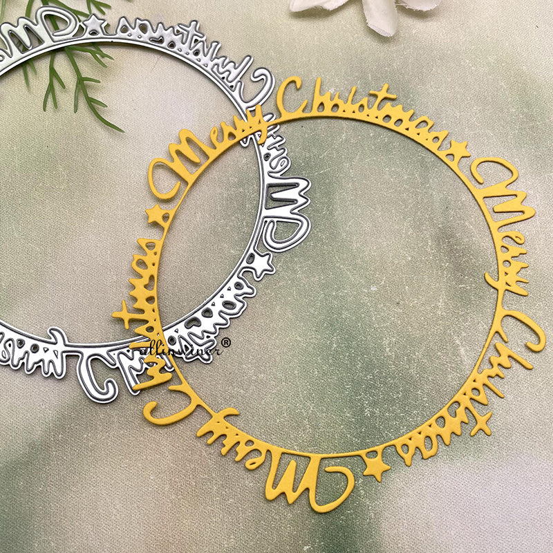 Christmas Letter Garland Metal Cutting Die for Scrapbook and Card Making