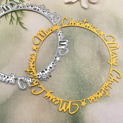 Christmas Letter Garland Metal Cutting Die for Scrapbook and Card Making