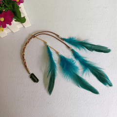 Faux Feather Clip Boho Hair Accessories for Women