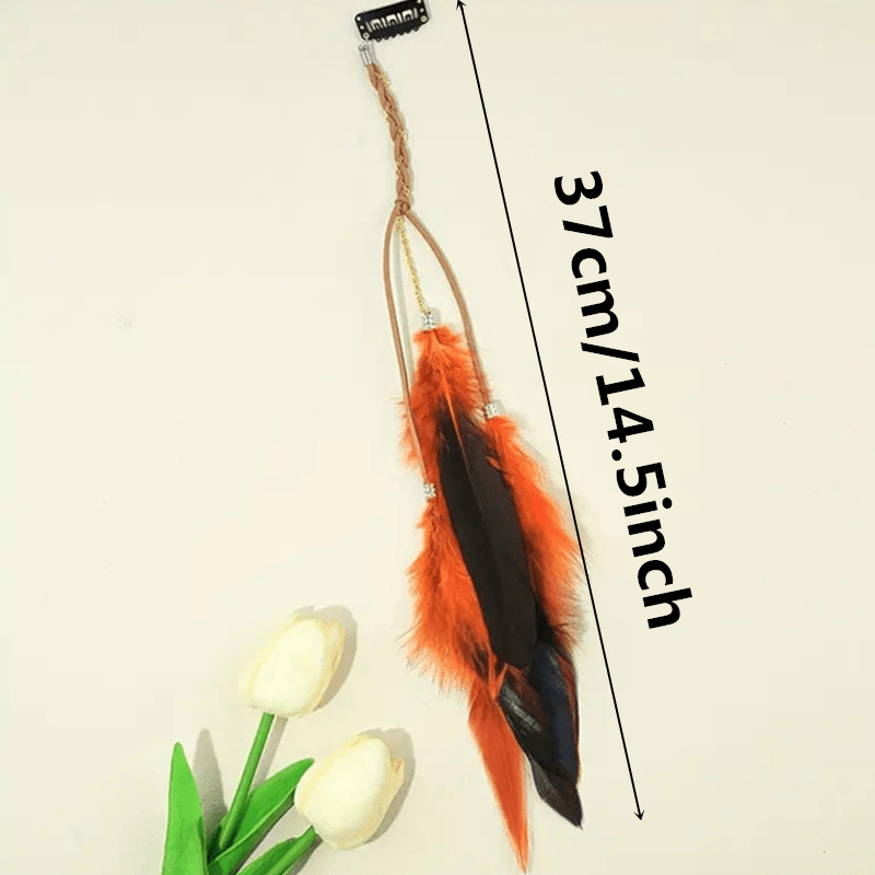 Faux Feather Clip Boho Hair Accessories for Women