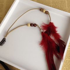 Boho Style Faux Feather Hair Clip for Women