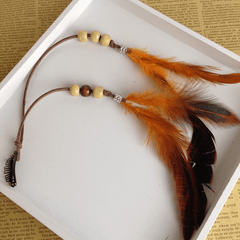 Boho Style Faux Feather Hair Clip for Women