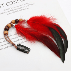 Boho Style Faux Feather Hair Clip for Women