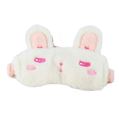 Rabbit Plush Sleep Mask Light Blockout Blindfold for Travel Rest