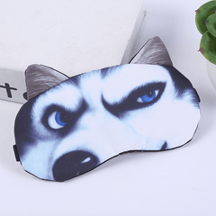 Husky Pattern Soft Eye Mask for Sleep Yoga Meditation Travel