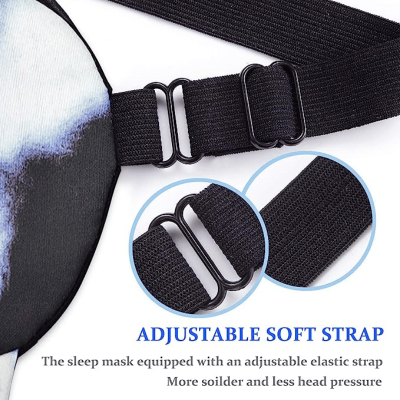 Husky Pattern Soft Eye Mask for Sleep Yoga Meditation Travel