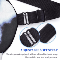 Husky Pattern Soft Eye Mask for Sleep Yoga Meditation Travel