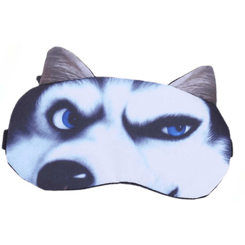 Husky Pattern Soft Eye Mask for Sleep Yoga Meditation Travel