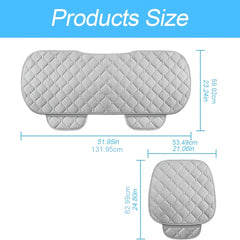 3pcs Car Seat Cushion with Storage Pouch Memory Silk Cotton