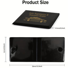 2PCS Car Document Holder & Insurance Card Organizer