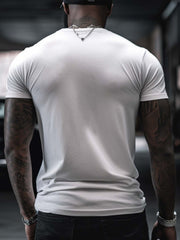 Men's Fish Graphic T shirt Casual Stretch Tee for Summer