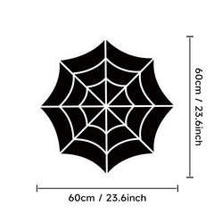 Spooky Halloween Cobweb Rug