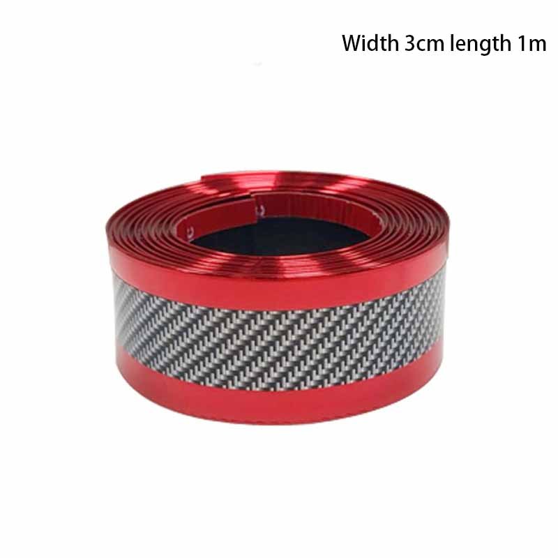 1m Carbon Fiber Rubber Car Door Sill Protector Edge Guard Strip