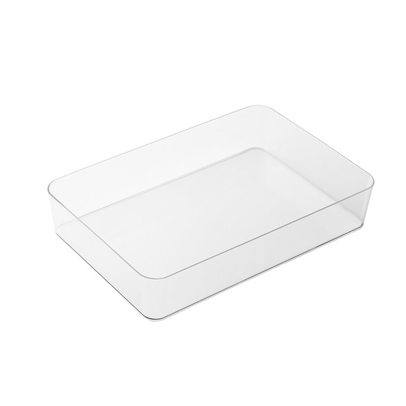 Clear Plastic Storage Box Drawer Organizer for Cosmetics and Stationery