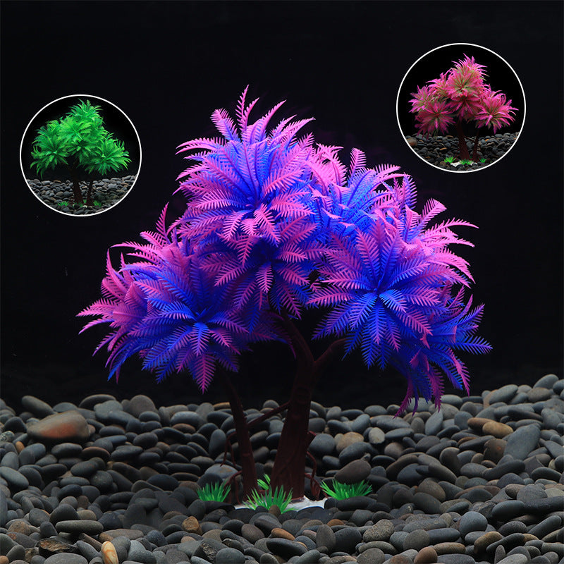 Artificial Aquarium Plants Green Water Ornaments Low Maintenance Aquarium Grass