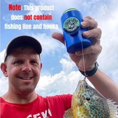 Hand-Wound Fishing Line Device for Outdoor Beverages