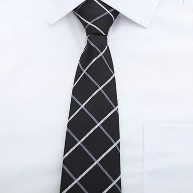 Plaid Necktie Groom Gentleman Ties Men's Wedding Party Formal Dress