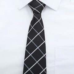 Plaid Necktie Groom Gentleman Ties Men's Wedding Party Formal Dress