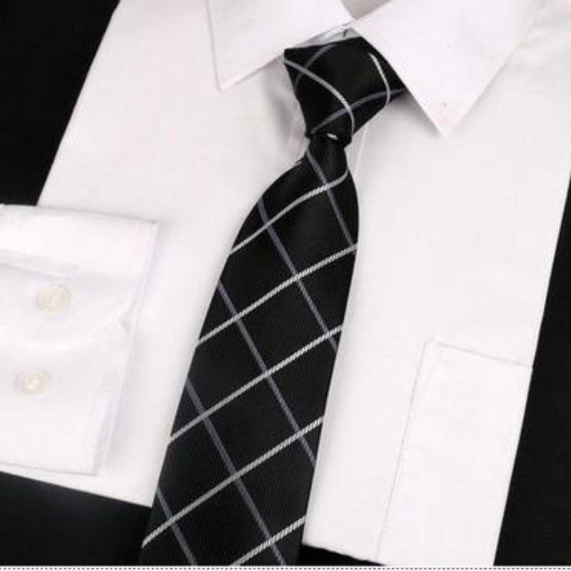 Plaid Necktie Groom Gentleman Ties Men's Wedding Party Formal Dress