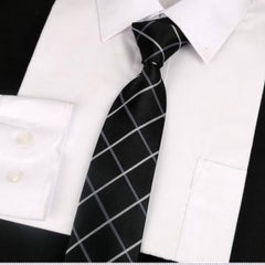 Plaid Necktie Groom Gentleman Ties Men's Wedding Party Formal Dress