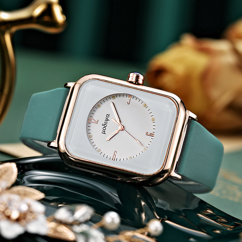 Kids Quartz Watch Casual Alloy Wrist Watch Silicone Strap Gift