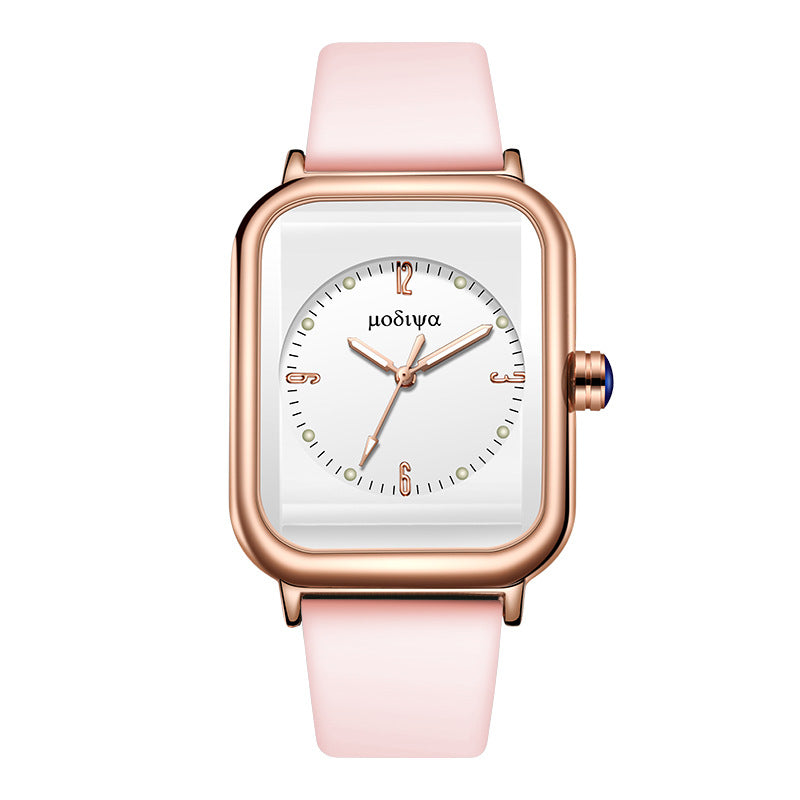 Kids Quartz Watch Casual Alloy Wrist Watch Silicone Strap Gift