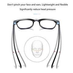 Light Blocking Glasses Mod Jelly Square Clear Lens Computer Glasses