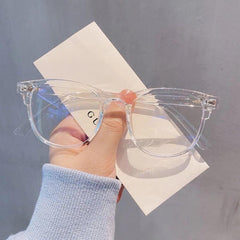 Light Blocking Glasses Mod Jelly Square Clear Lens Computer Glasses