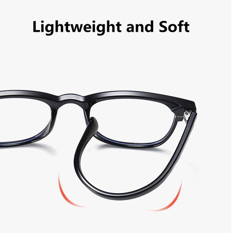 Light Blocking Glasses Mod Jelly Square Clear Lens Computer Glasses